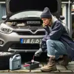 Norwegian driver checks tire pressure and fluids to reduce maintenance costs